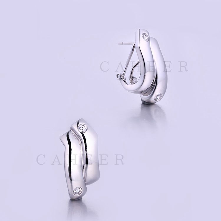 925 Sterling Silver Jewelry Ladies Studs K0017E