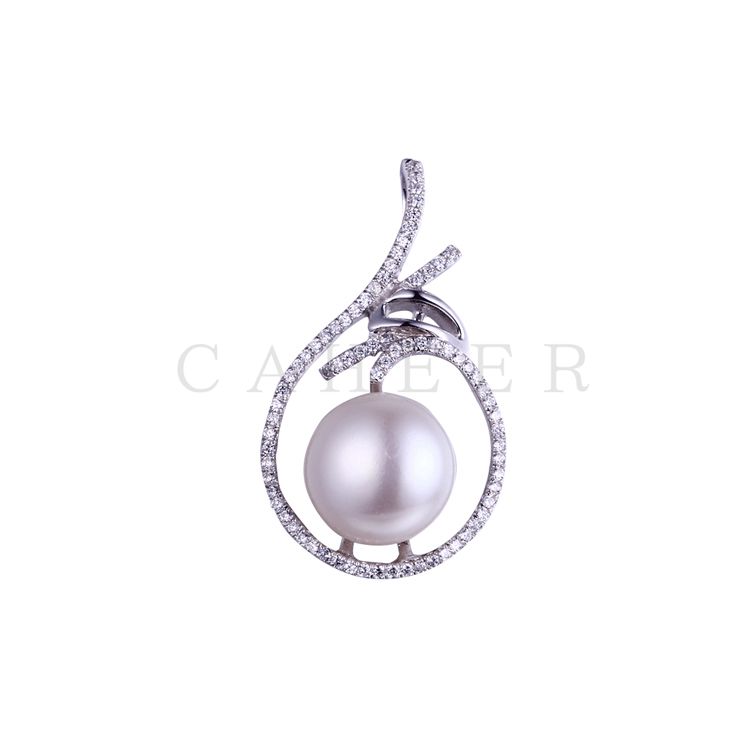 Unique Design 925 Silver Pearl Necklaces Pendants K0002P