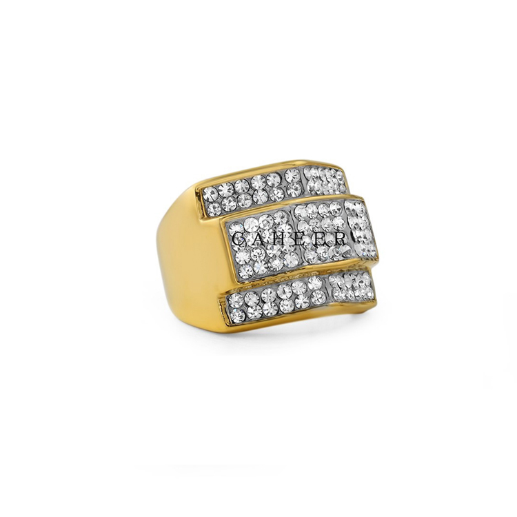 CR1707017 Finger Gold Ring Design Men Copper Rings