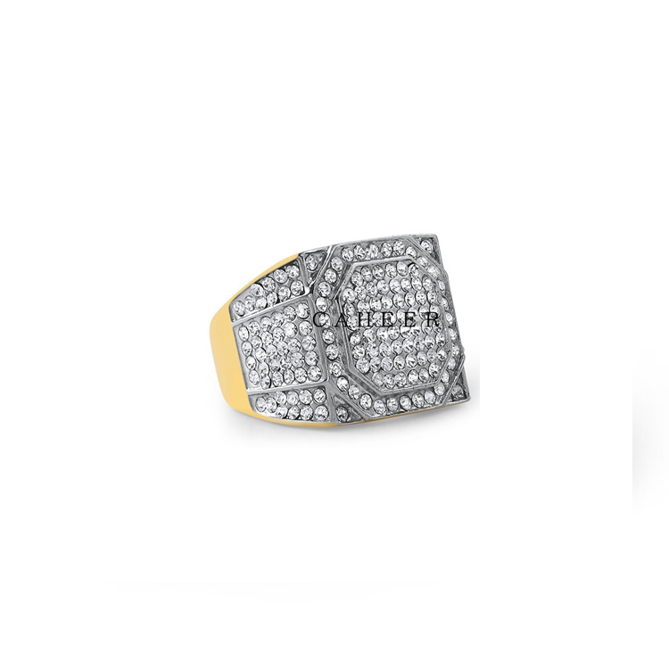 CR1707022 New Design Gold Finger Ring Men Ring