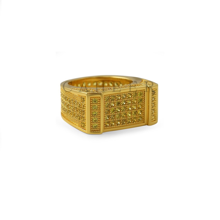 CR1707060 Dubai Luxury Golden Wedding Ring For Men
