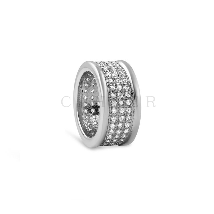 CR1707062 High Quality Pave Setting Silver Finger Rings