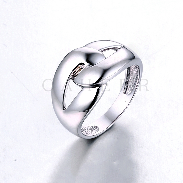 Simple silver ring K0076R
