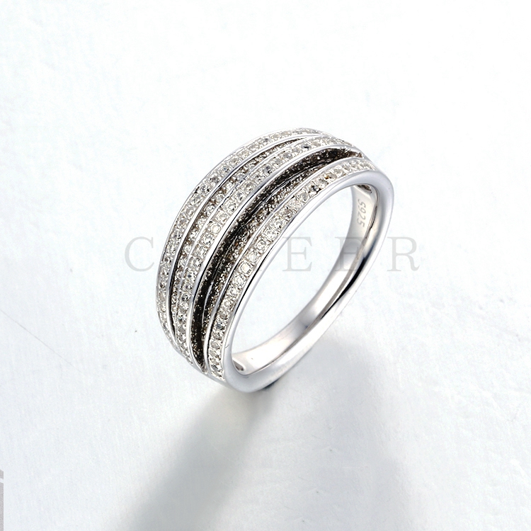 Silver Ring With Cubic Zircon K0084R
