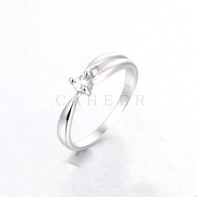Simple Silver Jewelry Ring K0089R