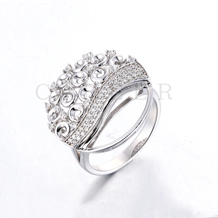 Luxury Style Silver Ring K0091R