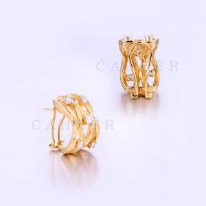 brazil Cheap Fashion brass stud Earring dry branches design jewelry