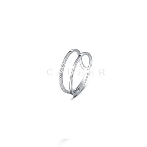 CR1707041 Wholesale S925 Rings Silver Plated Jewelry for Womens
