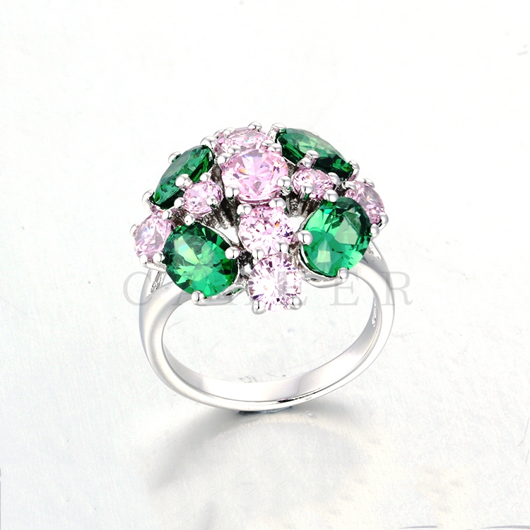 Colorful Gemstone Ring K0097R