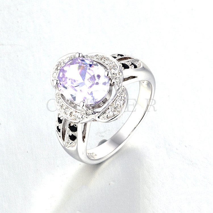 Lavender Crystal Ring K0098R