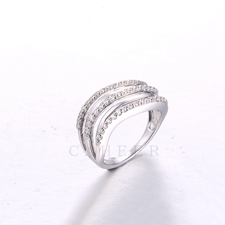 Wave Type Silver Ring K0131R