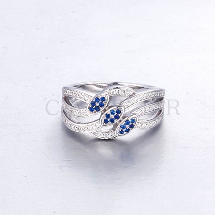 Sapphire Blue Stone Ring K0143R