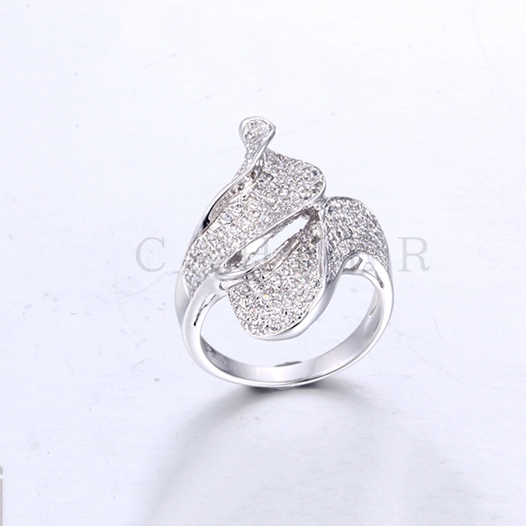 Sparkling 925 Silver Jewelry Ring K0147R
