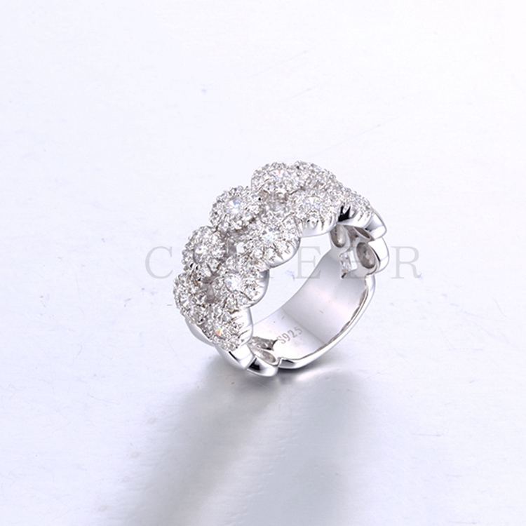 小圆圈银饰戒指 K0149R