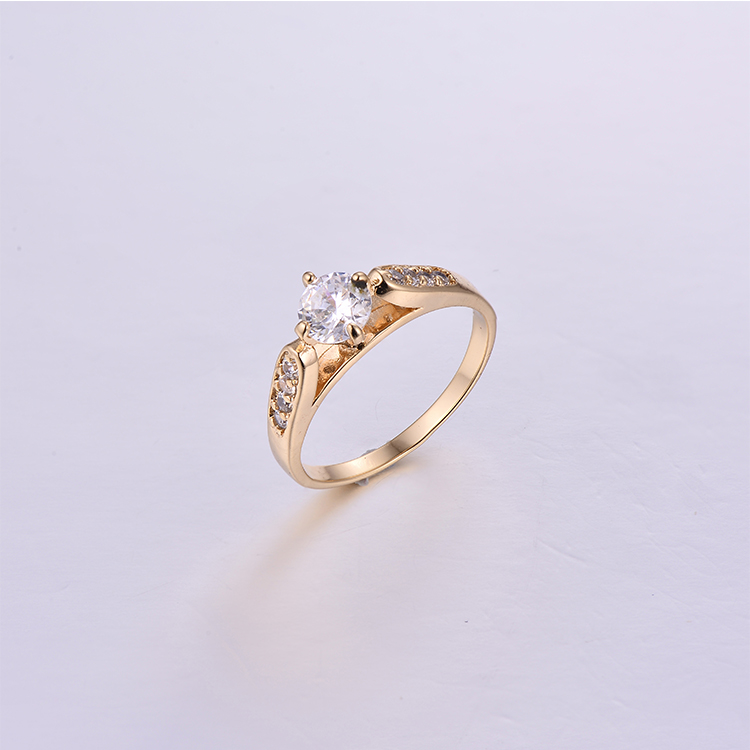 Simple Wedding K Gold Ring K0161R