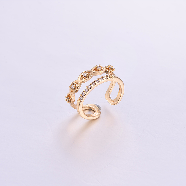 Plating K Gold Brass Jewelry Ring K0183R