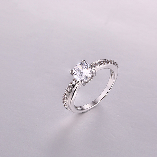 Simple Round CZ Wedding Ring K0269R