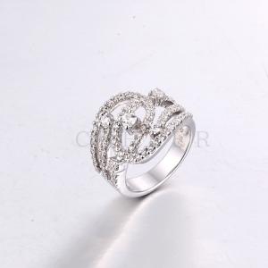 Luxury Silver Finger Ring K0137R