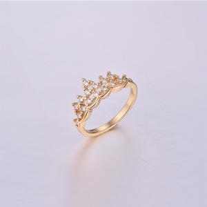 Crown Plating K Gold Brass Ring K0169R