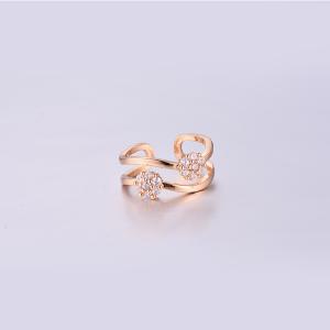 Good Quality Flower Copper Ring K0197R