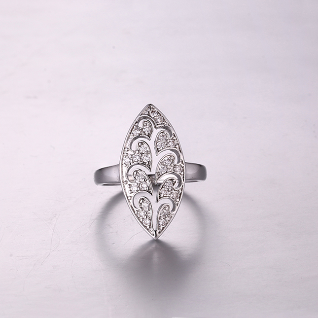 Marquise Shape Silver Ring K0260R