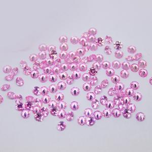 Factory Direct Sale 5mm Round Gems Pink CZ Stones For Jewelry Making