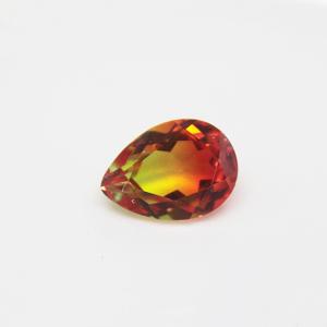New Arrival  Pear Cut Gemstone Mix Colors Synthetic Tourmaline Glass