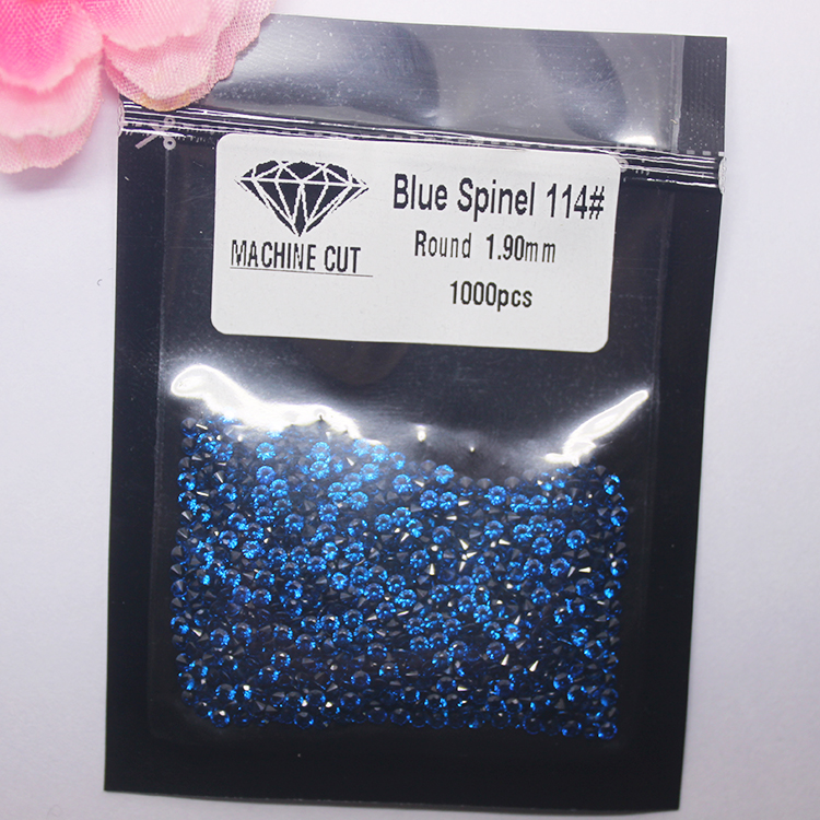 AAA Grade Dark Blue Gemstone Synthetic 114# Round Spinel