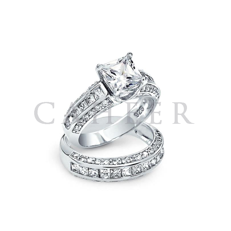 Couple Wedding Silver 925 Rings Jewelry Women